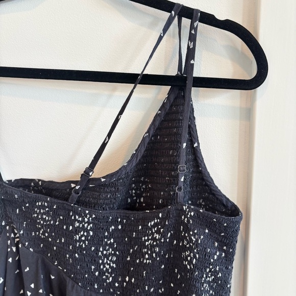 Urban Outfitters Dahlia Smocked One Shoulder Black White Detail Sundress S - Picture 7 of 13